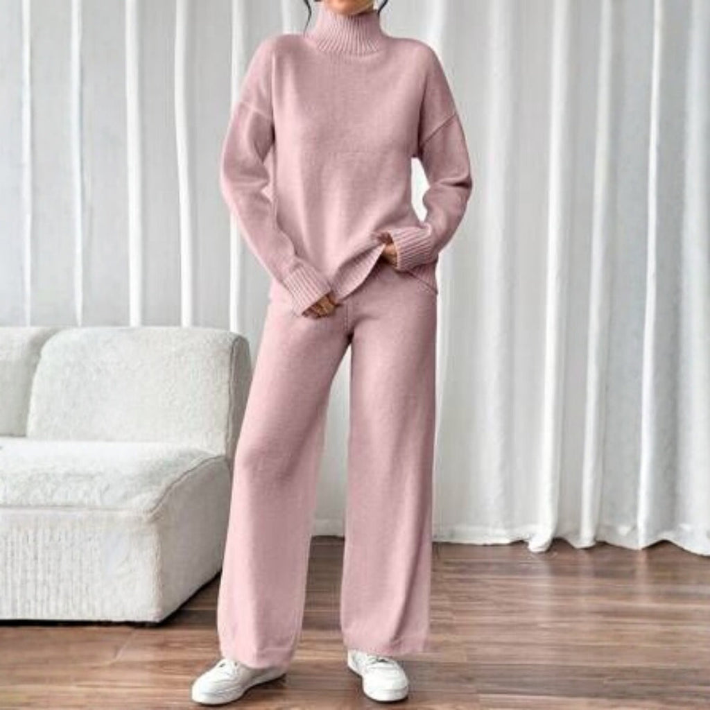Winter Co-ord Sets for Women : Cozy Chic | Pink | WCS-20
