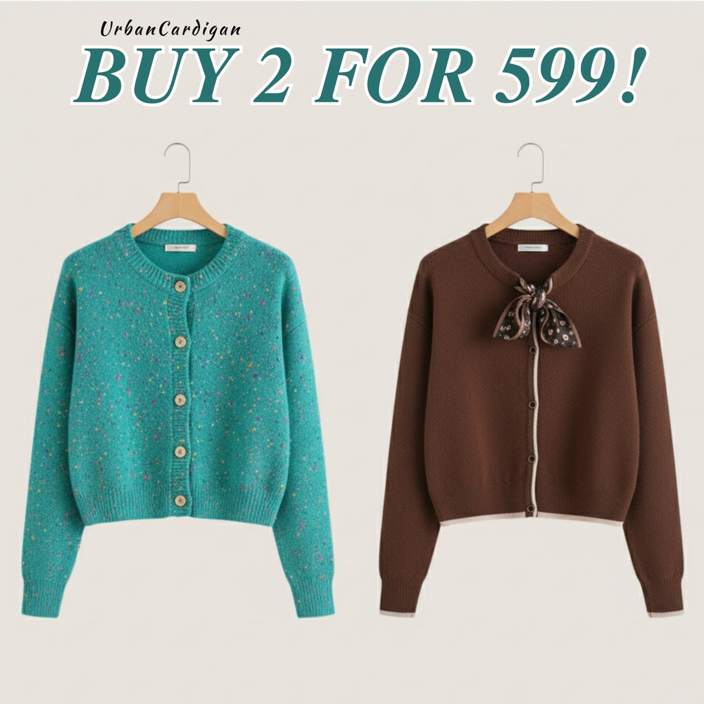 2 Pack Winter Cardigan Set – Lightweight & Warm |CR-19