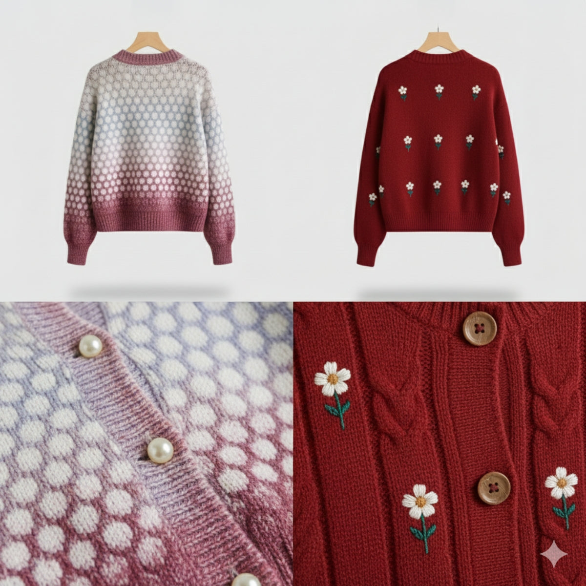 2 Pack Winter Cardigan Set – Lightweight & Warm |CR-18