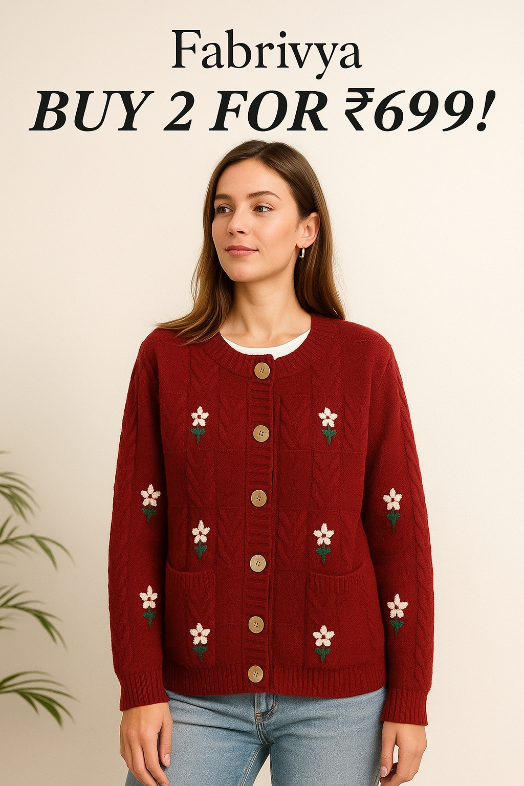 2 Pack Winter Cardigan Set – Lightweight & Warm |CR-20